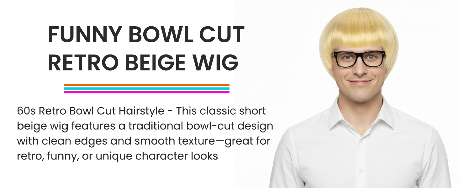 Light Yellow Bob Wig