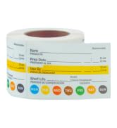 L LIKED Dissolvable Label Shelf Life for Food Rotation Use by Stickers 2 x 3 Inch Roll of 250 Labels