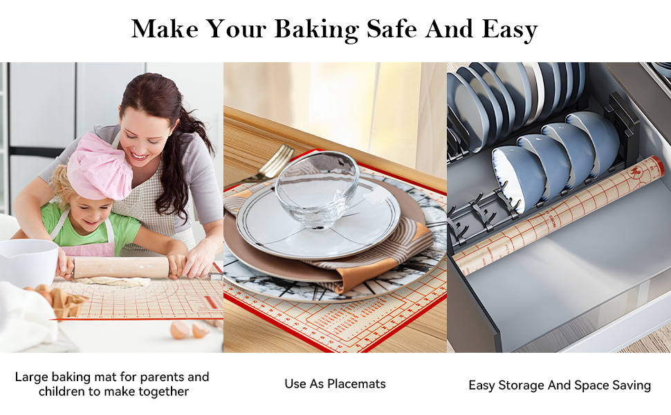 kitchen silicone mat silicone rolling mat for rolling dough silicone kitchen counter mat