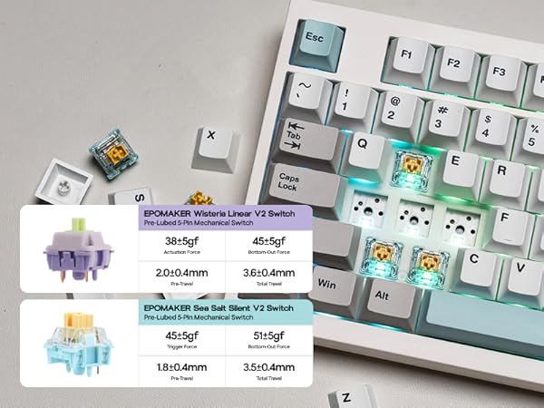 Full Size Mechanical Keyboard with Screen & Knob