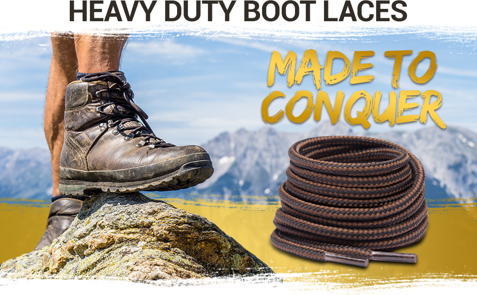 Miscly Boot Laces Heavy duty shoelaces shoe laces Hiking Strong Winter men women work