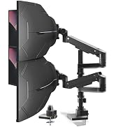 Dual Monitor-Arm Heavy-Duty for 17-57-Inch Screens - 23.8'' Tall Vertical Dual Monitor Mount, Ful...
