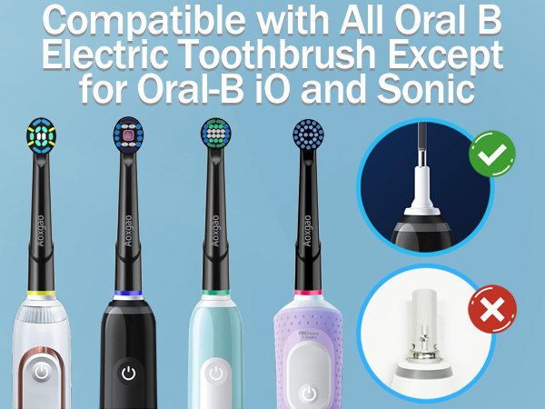 oral b repalcement heads black