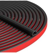 Bantie 20FT Weather Stripping Door Seal Self Adhesive Door Weather Stripping Weather Strip Silico...