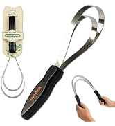 Histotree Double-Layer Metal Shedding Blade for Horses Solid Wood Handle | 2-in-1 Fine&Wide Stain...