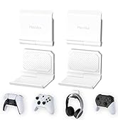 PlayVital FOLD Controller Holder Wall for PS5 PS4 Xbox Switch Pro Headset, 2 Pack Universal Stora...