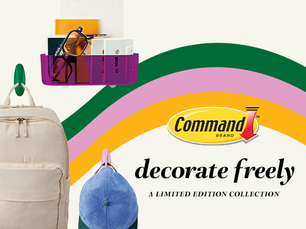 Hanging a backpack and a hat with Command hooks