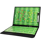 HIGHRAZON Soccer Coaching Board, Magnetic Soccer Clipboard for Coaches, Foldable Board with Dry E...