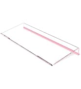 BEEGO Ergonomic Computer Keyboard Stand - Clear Acrylic Keyboard Riser Tilted Keyboard Holder Key...
