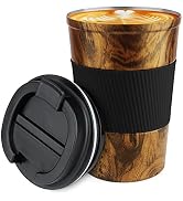 CS COSDDI 12 oz Stainless Steel Vacuum Insulated Tumbler - Coffee Travel Mug Spill Proof with Lid...
