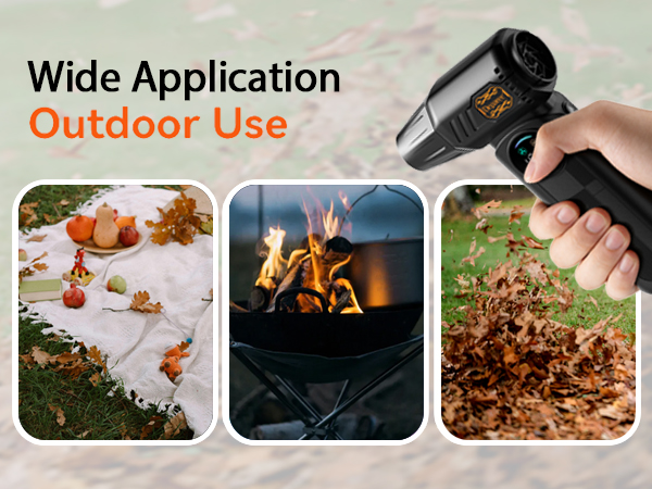 cordless air blower for outdoor dust leaves debris cleaning with portable handheld vacuum