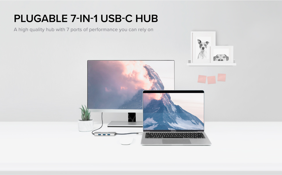 usb-c hub usbc multi port adapter usb multiport satechi c aukey hyperdrive for laptop mokin