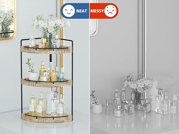 corner bathroom counter organizer
