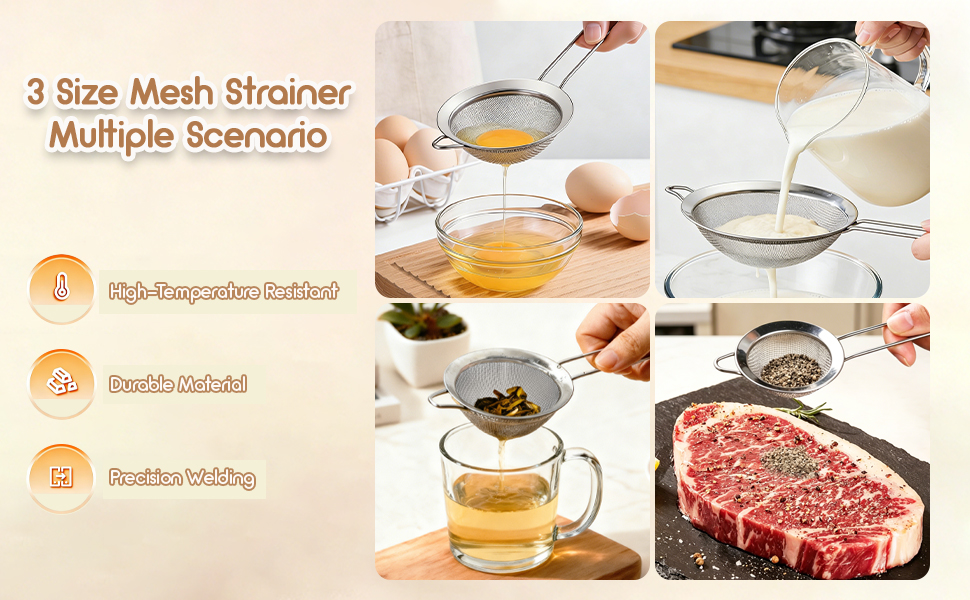 Fine Mesh Strainer Set