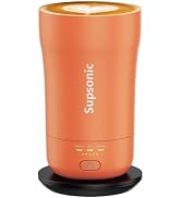 Supsonic - 14oz Heated Coffee Mug, Self-Heating Travel Mug with 3-Temp Settings, Insulated Stainl...