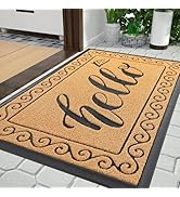 Yimobra Outdoor Indoor Door Mat Outside Entrance 36 x 24, 100% Waterproof All-Season Front Welcom...