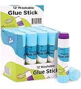 Glue Sticks for Kids, Washable Disappearing Purple Glue Sticks.7 Ounces Stick Glue for School, Of...