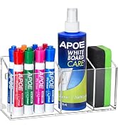 Banafich Magnetic Dry Erase Marker Holder, Acrylic Magnet Pen Holder for Whiteboard, Refrigerator...