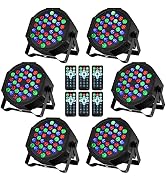 Litake 36 LED Stage Lights,DJ Par Lights Sound Activated,DMX & Remote Controlled LED Uplights for...