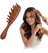 iunxkmi Wooden Scalp Massage Comb - Sandalwood Head Massager Tool, Gua Sha Brush for Women Men Ha...