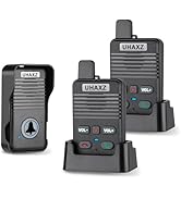 UHAXZ Wireless Doorbell, Hand-Free Door Bell, 1000Ft Long Range, Full Duplex 2 Way Intercom, 4 Ch...