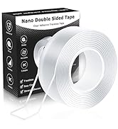 MS WGO Double Sided Tape Heavy Duty Mounting Tape Removable Double Sided Mounting Tape Transparen...