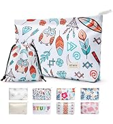 WLLWOO WLLWOO 2pcs Travel Make Up Bags-Cosmetic Bag Nylon Waterproof Large Wide Zipper Coin Purse...