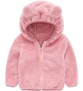 AIWUHE Baby Boys Girls Toddler Hooded Jacket Fleece Hoodie Winter Warm Solid Color Coat Cute Bear...
