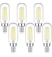 Dimmable E12 Candelabra LED Bulbs 60W Equivalent 6W 600lm, T6 Edison Light Bulbs, 5000K Daylight ...