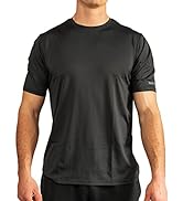 BuiltCool Men’s Crew Neck Shirt – Quick Dry Shirts for Men, Instant Cooling Moisture Wicking, UPF...
