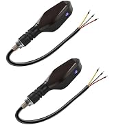 Qurbuns 2 PCS LED Motorcycle Turn Signal Lights, 12V Super Bright Motorbike Front Rear Turn Signa...