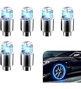 Eratus Pack-6 Car Tire Hub Light, 1.45" x 0.66" Waterproof Vibration Induction Tire Valve Safety ...