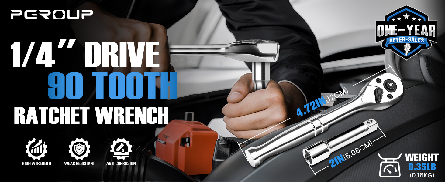 1/4-Inch Drive Ratchet Wrench
