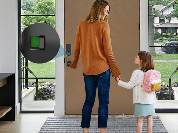 keypad door lock with handle