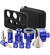 SHDIATOOL Diamond Drill Core Bits Kit Hole Saw Sets Diamond Drill Mould Guide for Drilling Porcel...