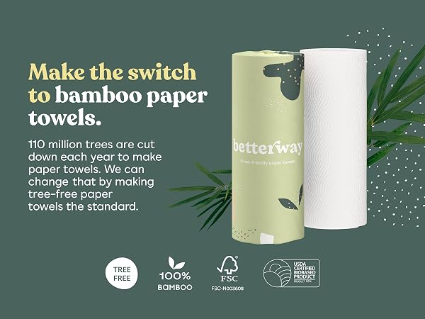 Make the switch to bamboo paper towels.