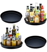 Amolliar Lazy Susan Organizer, 10" 4 Pack Non-Skid Rotating Metal Turntable for Cabinet, Kitchen,...