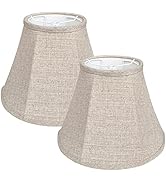 Double Brown Lamp Shade Set of 2, TOOTOO STAR Large Barrel Lampshade for Floor Light and Table La...