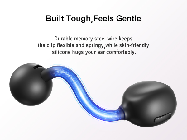 Open Ear Earbuds Clip-On Earbuds Comfortable Secure Fit