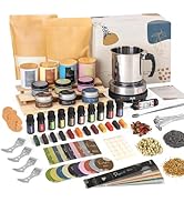 SAEUYVB Candle Making Kit - DIY Starter Soy Candle Making Supplies with Wax Melter, Including Soy...