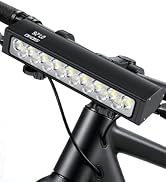 2026 Upgrade 17 LED 5000 Lumen Bike Lights, 4 Mode Rechargeable | Super Bright Bike Lights for Ni...