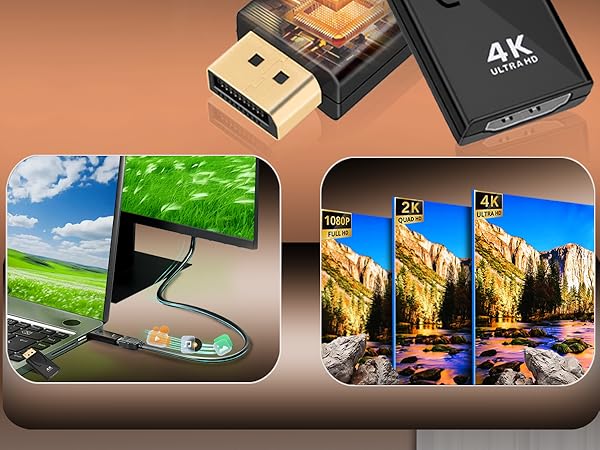 4k displayport to hdmi converter hdmi to displayport adapter display to hdmi connector dp to hdmi