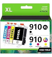 Acaves 910xl Ink Cartridges Combo Pack for HP Officejet Pro 8020 Replacement 910 HP910XL Work 802...