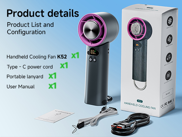 fan mini fans small fans hand fan portable mini fan small handheld fan for travel,