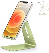 OMOTON Adjustable Cell Phone Stand, C2 Aluminum Desktop Phone Dock Holder Compatible with iPhone ...