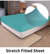 Stretch fitted sheet