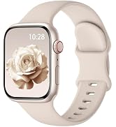 Sport Silicone Band Compatible with Apple Watch Bands 38mm 40mm 41mm 42mm 44mm 45mm 46mm 49mm for...