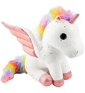 Unicorn Stuffed Animal with Wings, Soft Unicorn Stuffed Animal for Kids Girls Lovers Women, 11.8 ...