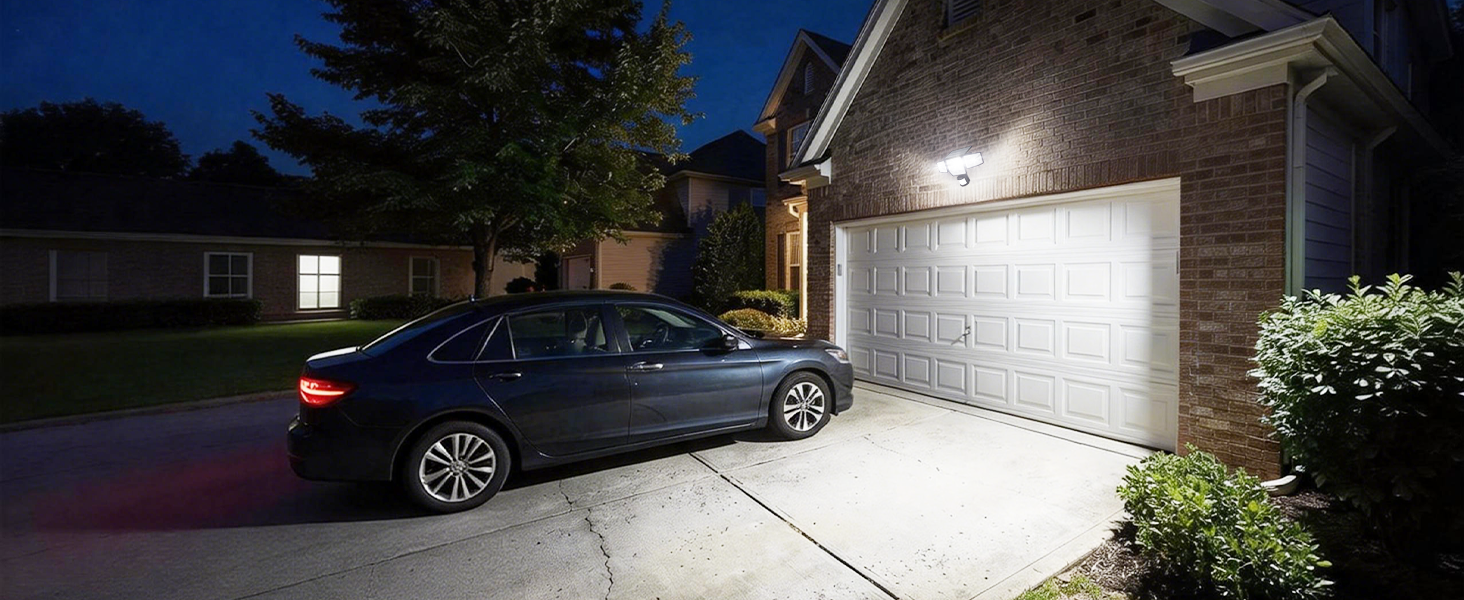 Front Door Garage Entrance Instantly Auto-bright lighting for safe key-in-hand moments