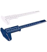 Ultrassist Plastic Vernier Caliper (2pcs), 150 mm Mini Plastic Caliper for School Student, Portab...